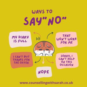Lists ways to say "No"